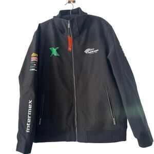 Racing black men’s jacket szXL